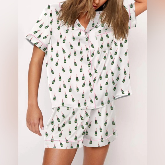 Toss Designs Small Champagne short pajama set - Picture 1 of 7